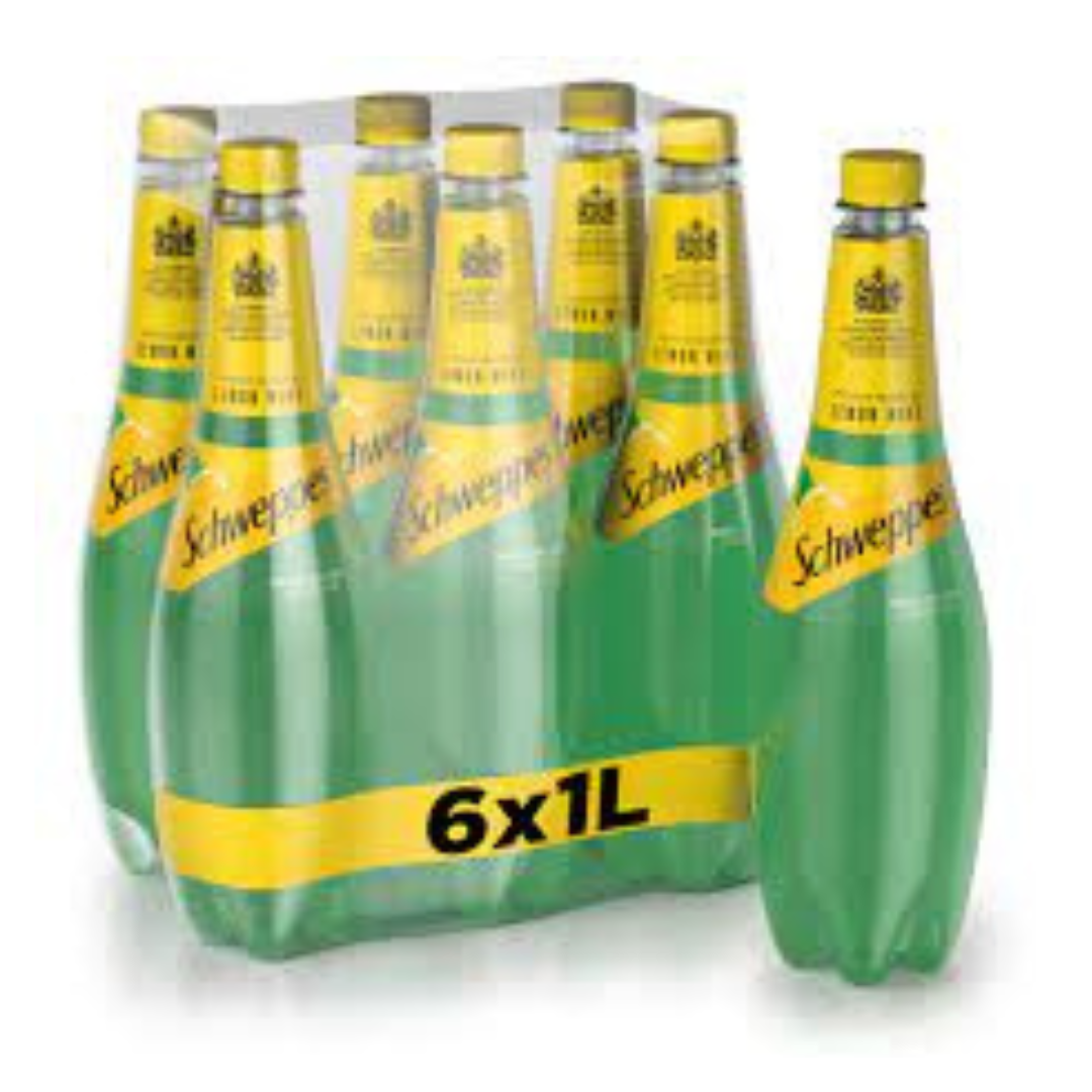 شويبس ليمون ونعناع 1 لتر*6