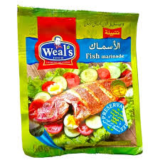 ويلز تتبيلة السمك 50جم6ظرف *6علبه