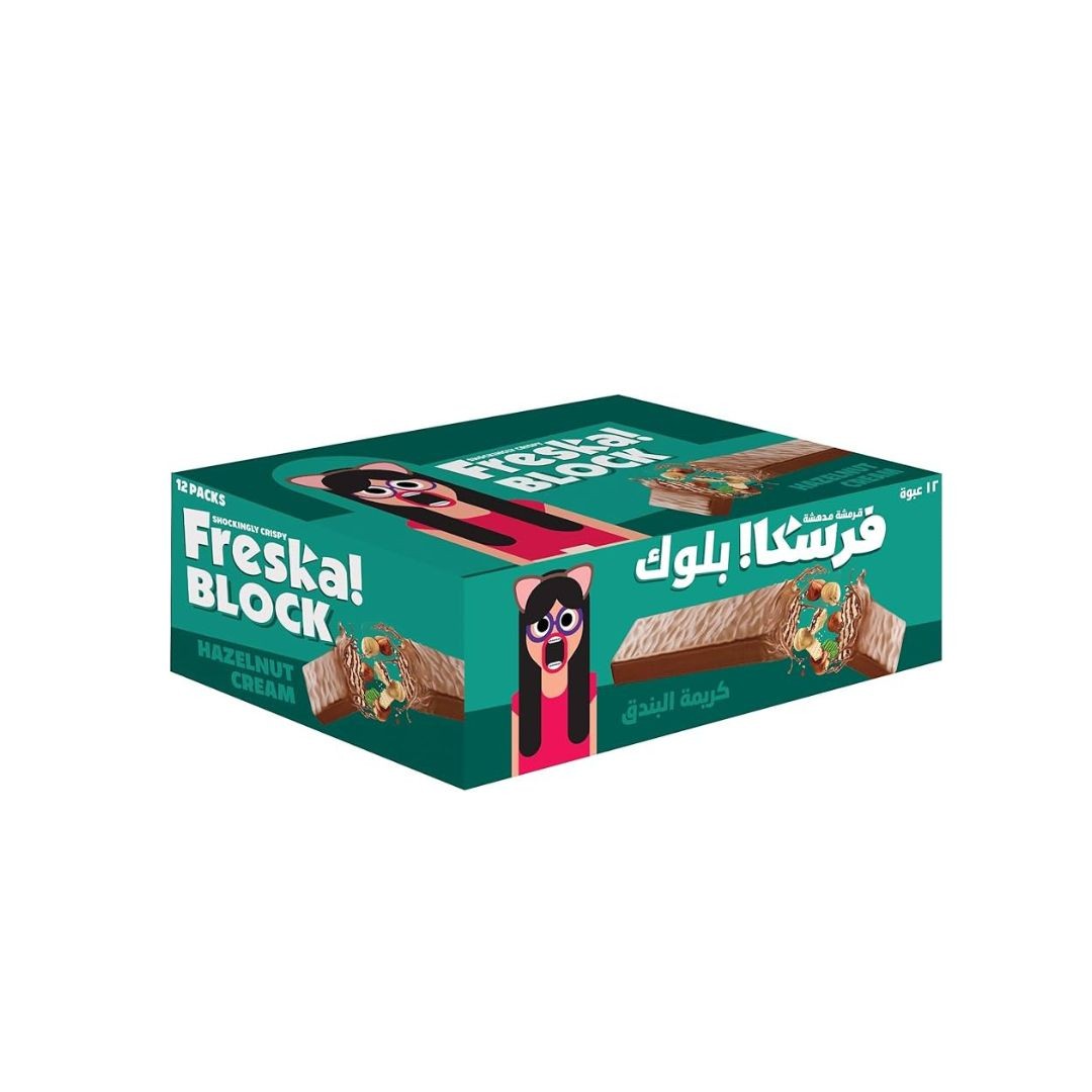 فريسكا بلوك 7 جنيه قهوة*12علبه