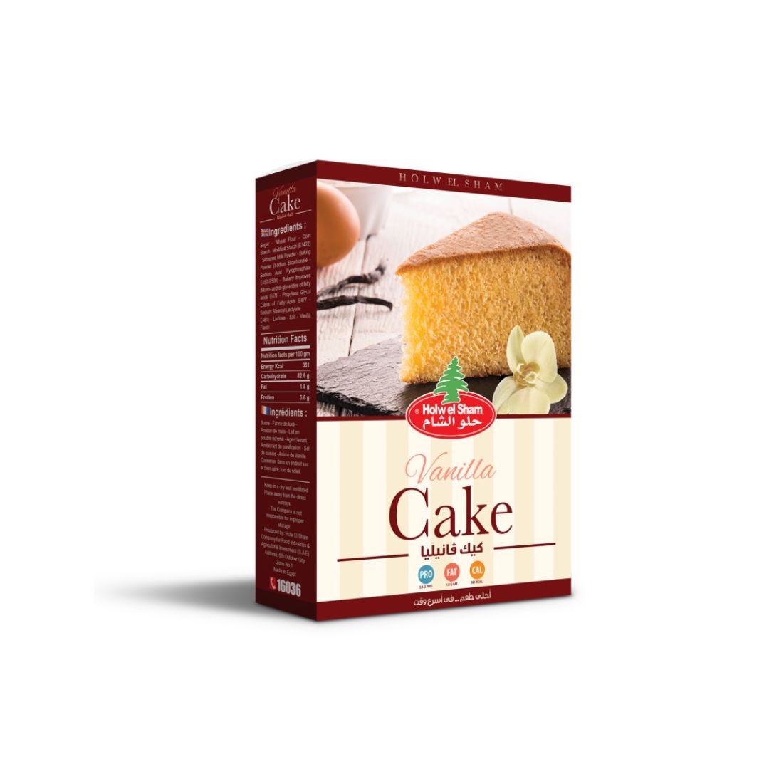 حلو الشام كيك فانيليا 400 جرام *24
